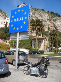 Arrivée en Italie