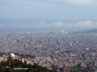Barcelone, vue depuis le Tibidabo Barcelone, vue depuis le Tibidabo
