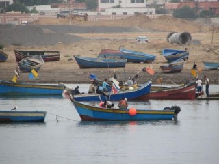 Bateaux entre Salé et Rabat sur l'oued Bou Regreg