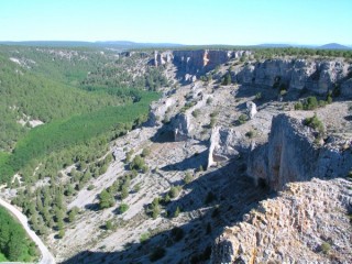 Photo du Cañon de Rio Lobos, du château...