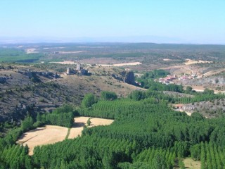 Photo du Cañon de Rio Lobos, du château...