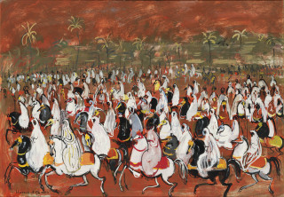 Cavaliers et palmeraie