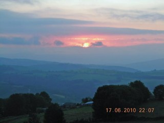 Coucher de soleil à A FONSAGRADA
