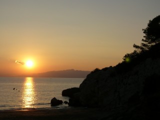 Coucher de soleil à Salou