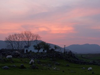 Coucher de soleil dans le Connemara