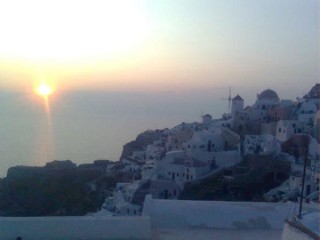 Coucher de soleil depuis Oia