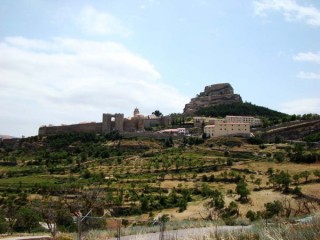 Photo de la ville et du château de Morella... Photo de la ville et du château de Morella...