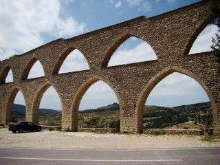 Photo de la ville et du château de Morella... Photo de la ville et du château de Morella...