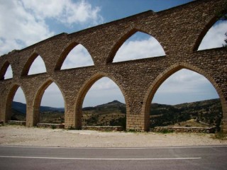 Photo de la ville et du château de Morella... Photo de la ville et du château de Morella...