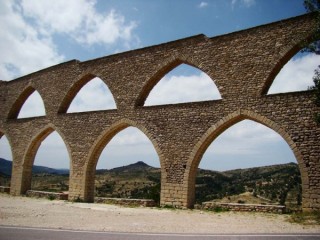 Photo de la ville et du château de Morella... Photo de la ville et du château de Morella...