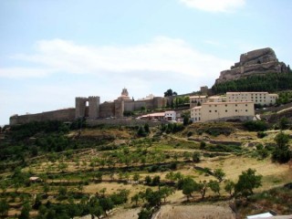 Photo de la ville et du château de Morella... Photo de la ville et du château de Morella...