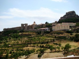 Photo de la ville et du château de Morella... Photo de la ville et du château de Morella...