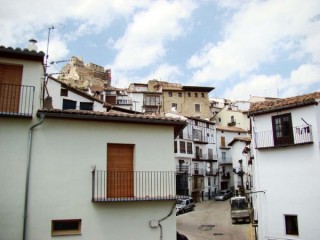 Photo de la ville et du château de Morella...