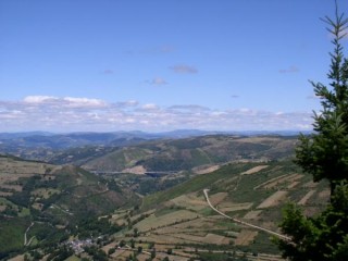 Depuis O'Cebreiro.