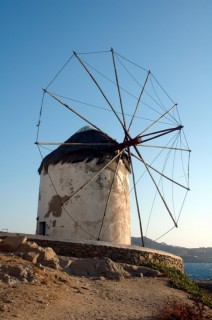 Gros plan sur un moulin