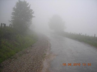 Grosse pluie et brouillard ...
