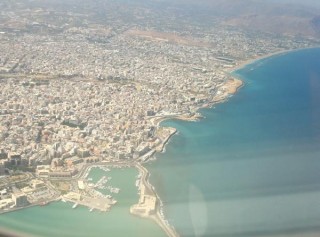 Héraklion vue aérienne du vieux port