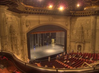 La scène de l'Orpheum Theater