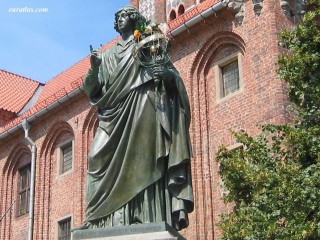 La statue de Copernic à Torun