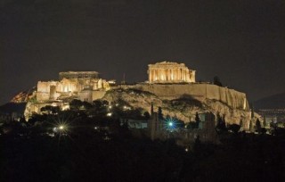 L'acropole de nuit
