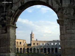 L'amphithéâtre romain de Pula