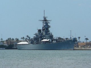 Le navire de guerre USS Missouri