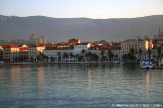 Le port à la nuit tombante