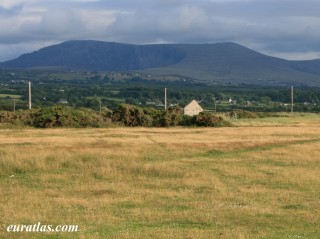 Le village de Llandwrop vu de Dinas Dinlle