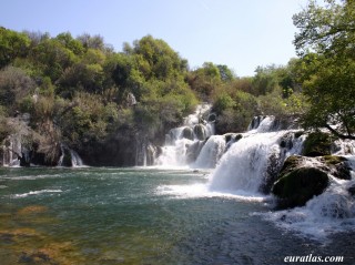 Les chutes de la Krka ou Skradinski Buk