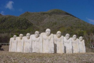 Les statues du mémorial à l'esclavage