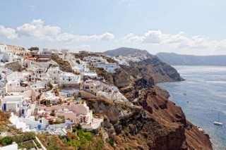 Oia, vue générale vers Finikia