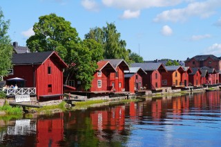 Porvoo, les maisons de bois du port