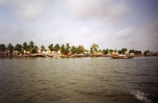 Rive du fleuve Casamance à Ziguinchor