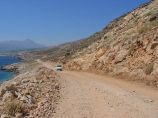 Sur la piste du lagon de Balos