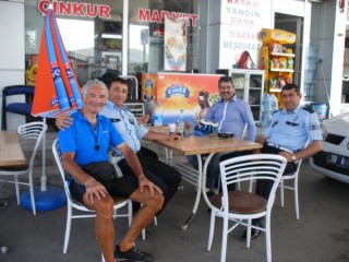 The avec des policiers