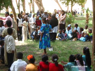 Une cours d'école à Assouan