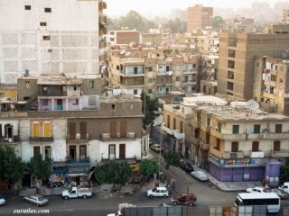 Une rue à Gizeh Une rue à Gizeh