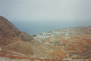 Vue depuis le site de l'ancienne Thera Vue depuis le site de l'ancienne Thera