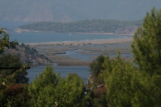 Vue sur la plage