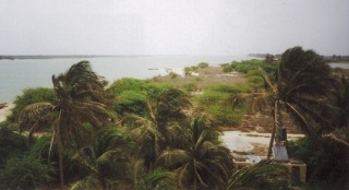 Vue sur le continent