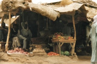 Vente de légumes au détail