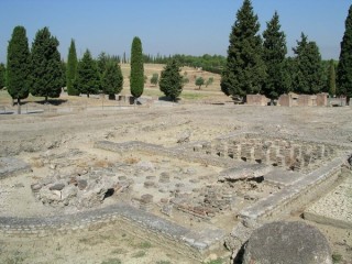 Photo de la cité romaine d'Italica près de... Photo de la cité romaine d'Italica près de...