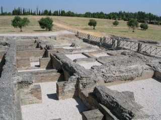 Photo de la cité romaine d'Italica près de... Photo de la cité romaine d'Italica près de...