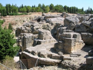 Photo de la cité romaine d'Italica près de... Photo de la cité romaine d'Italica près de...