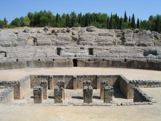 Photo de la cité romaine d'Italica près de... Photo de la cité romaine d'Italica près de...
