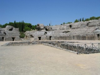 Photo de la cité romaine d'Italica près de... Photo de la cité romaine d'Italica près de...