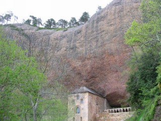 Vue du monastère de San Juan de la Peña en...