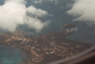 Atterrissage sur l'île