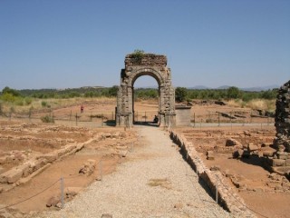 Photo des ruines de la cité romaine de Caparra...