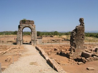Photo des ruines de la cité romaine de Caparra...